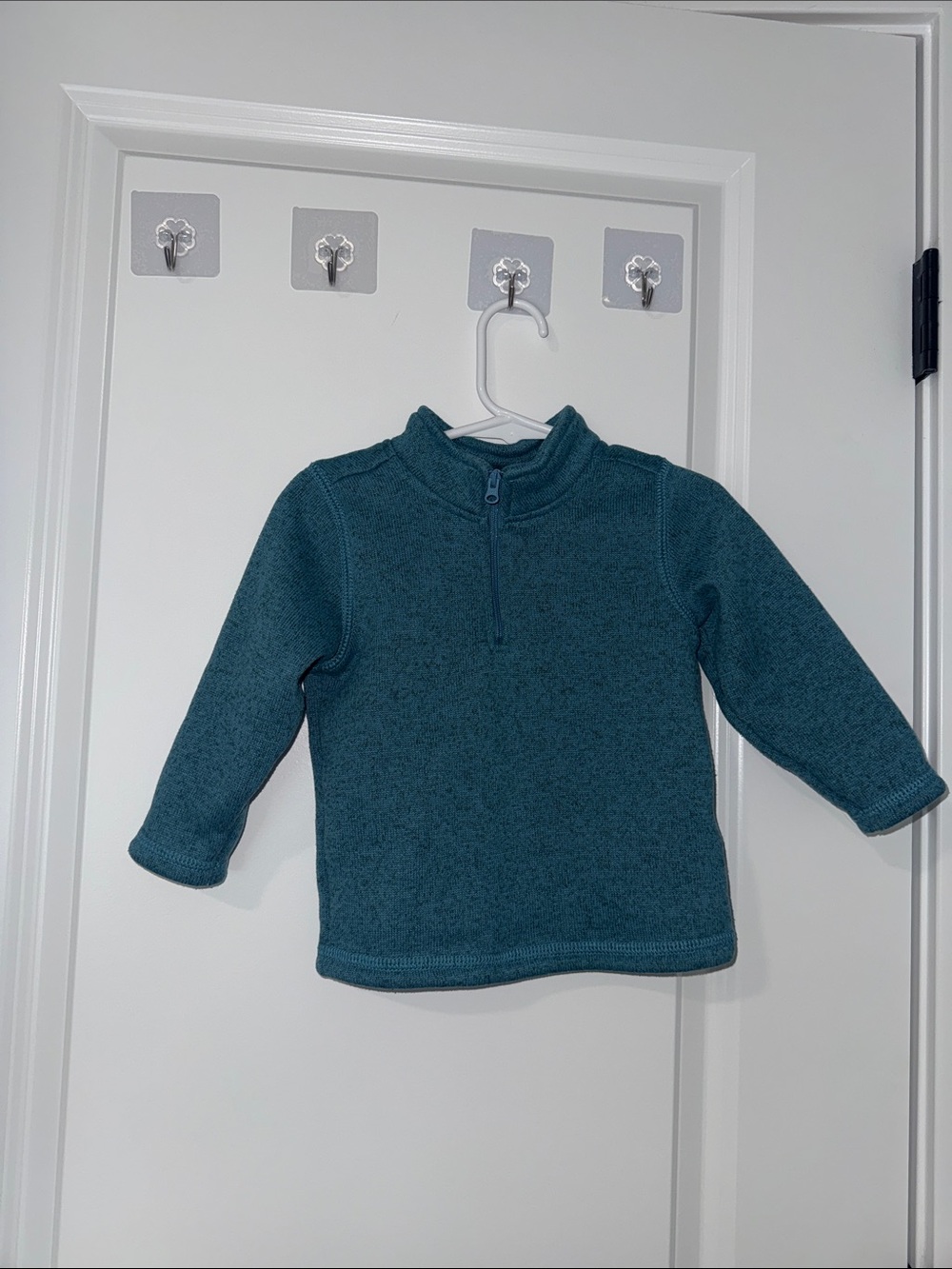 Carter's Teal Half-Zip Fleece Pullover